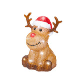 Lumineo BO Led Acrylic Reindeer Figure 20cm